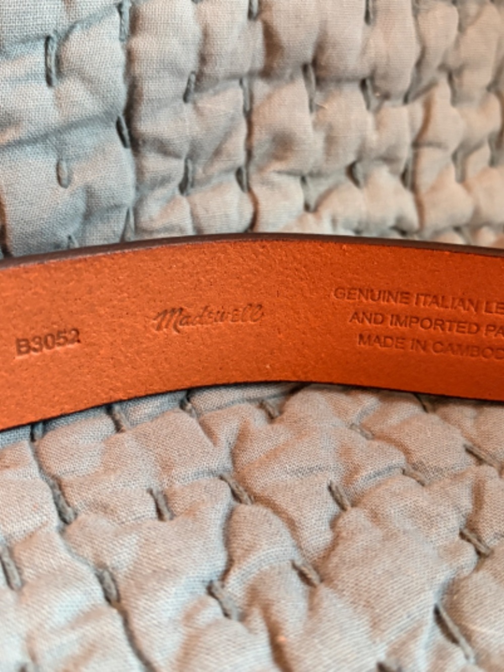 NWT Madewell Perfect Leather Belt Brown Size Small - Picture 5 of 6